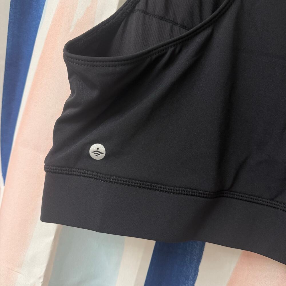 Halara SoftlyZero QuickDry Polo Collar V Neck Racerback Cropped Tennis Tank Top - Picture 10 of 13